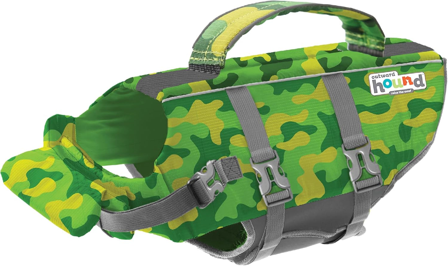 Granby Splash Dog Life Jacket, High-Buoyancy Dog Life Vest for Swimming, Boating, and Water Safety, Medium, Orange