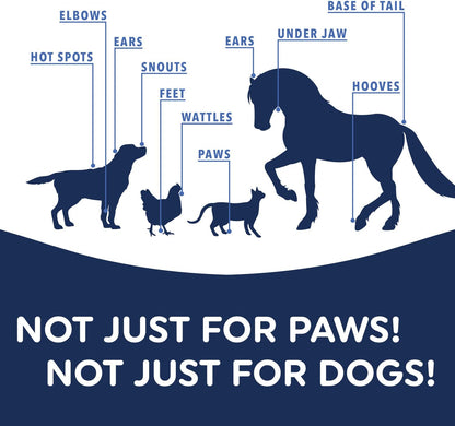 Dog Paw Wax 200 G (7Oz) - Moisturizing Dog Paw Balm That Creates an Invisible Barrier That Protects and Heals Dry Cracked Paws - All-Natural with Vitamin E and Food-Grade Ingredients