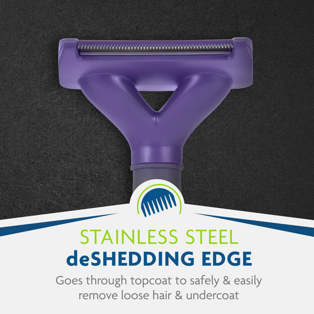 Deshedding Tool for Medium/Large Cats, Short Hair, Removes Loose Hair from Shedding