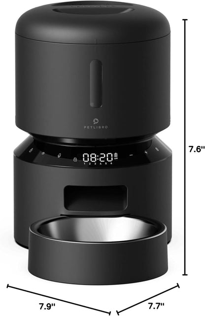 Automatic Cat Feeder – 3L Programmable Pet Food Dispenser with Airtight Storage, Timed Portion Control, Voice Meal Call & Dual Power Supply, Clog-Free Healthy Feeding for Cats & Small Dogs