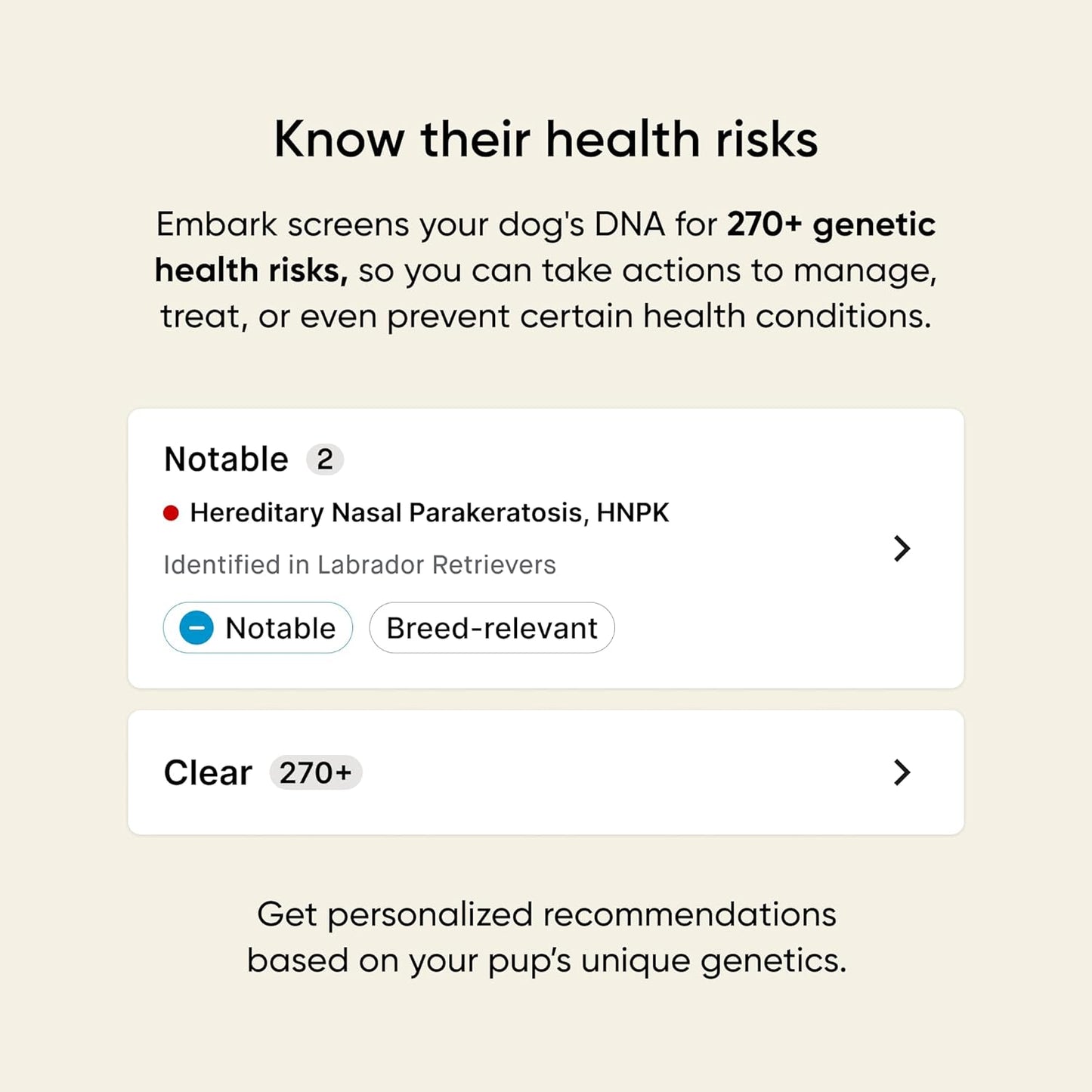 Breed & Health Kit - Dog DNA Testing Kit - Discover Breed, Ancestry, Relative Finder, Genetic Health, Traits, Allergy Risk Scores