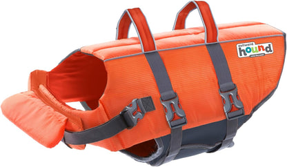 Granby Splash Dog Life Jacket, High-Buoyancy Dog Life Vest for Swimming, Boating, and Water Safety, Medium, Orange