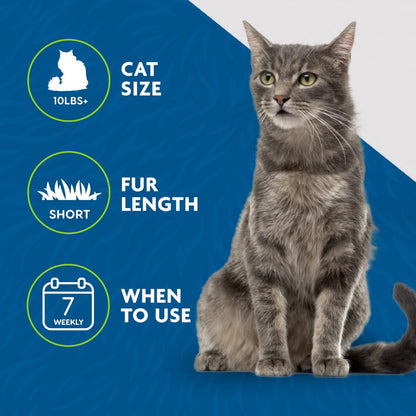 Deshedding Tool for Medium/Large Cats, Short Hair, Removes Loose Hair from Shedding