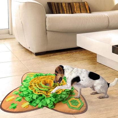 Snuffle Mat Pet Dog Feeding Mat, 28''X28'' Interactive Dog Puzzle Toys Encourages Natural Foraging Skills