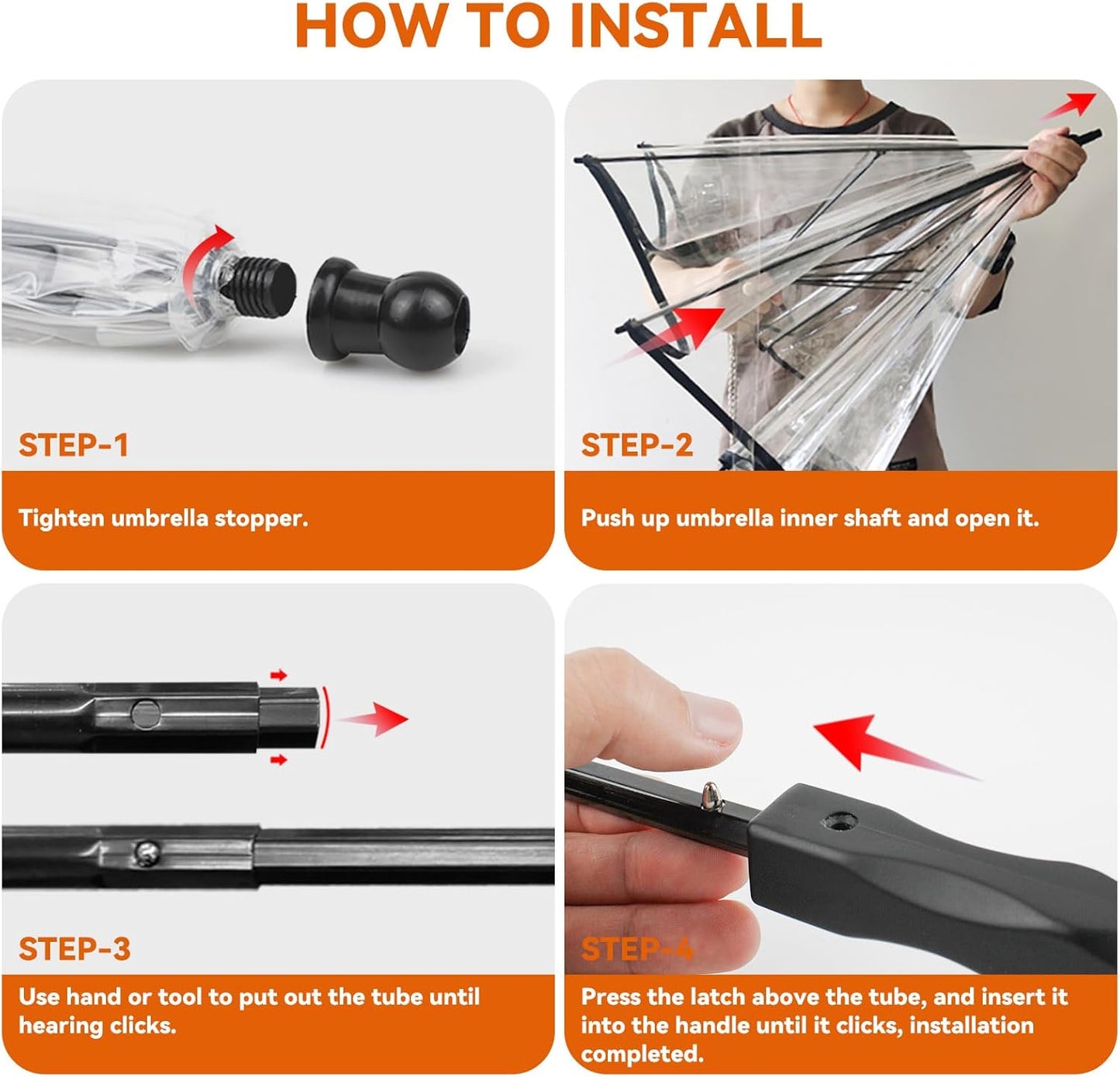 Small Dog Umbrella, 29" Width Clear Dogs Umbrella Waterproof Dog Raincoat with Leash for Outdoor Walking Rainy Days