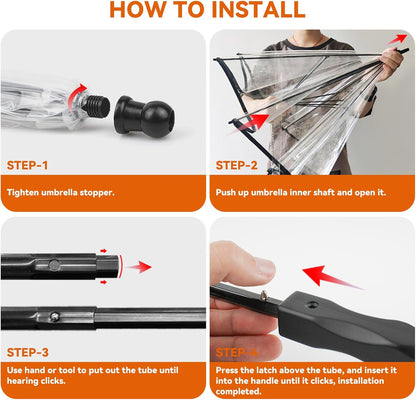 Small Dog Umbrella, 29" Width Clear Dogs Umbrella Waterproof Dog Raincoat with Leash for Outdoor Walking Rainy Days