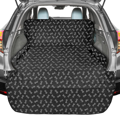 SUV Cargo Liner for Dogs, Water Resistant Pet Cover Dog Seat Mat Suvs Sedans Vans with Bumper Flap Protector, Non-Slip, Large Size Universal Fit, Black