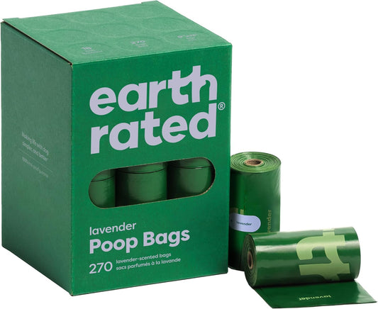 Poop Bags for Dogs, Guaranteed Leak Proof and Extra Thick Waste Bag Refill Rolls, Lavender Scented, 270 Bags